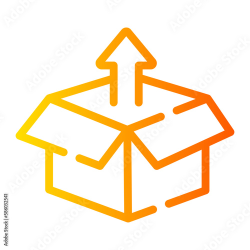 unboxing gradient icon
