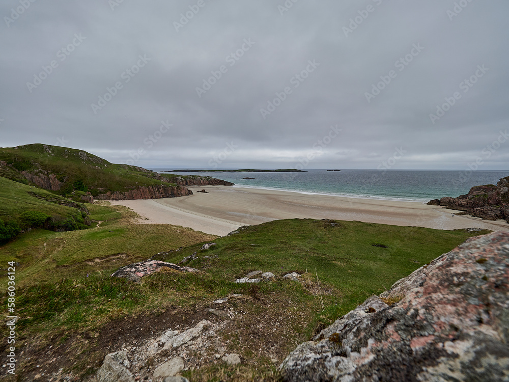 Sango sands at the northern coast of Scotland.