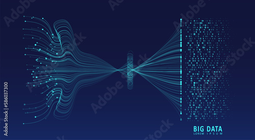 Abstract infographics visualization.