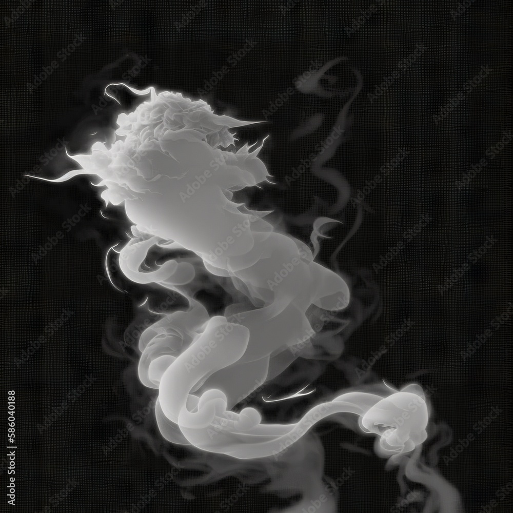 Fototapeta premium Fantastic smoke, abstract background, wallpaper. Color bomb. Printable image. High quality. Generative AI