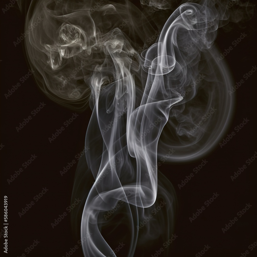 Fantastic smoke, abstract background, wallpaper. Color bomb. Printable image. High quality. Generative AI