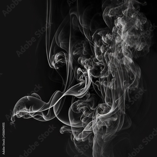 Fantastic smoke, abstract background, wallpaper. Color bomb. Printable image. High quality. Generative AI