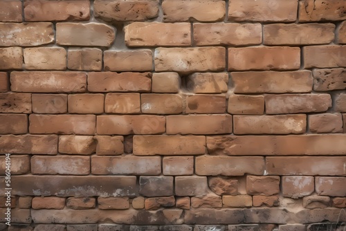    A brick wall with a brick wall - Generative AI