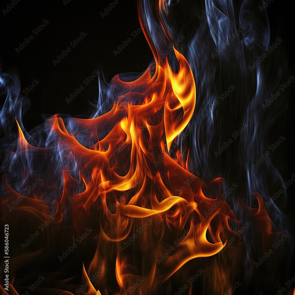 Fototapeta premium Colorful smoke, abstract background, wallpaper. Color bomb. Printable image. High quality. Generative AI