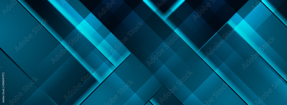 Dark blue glossy stripes abstract concept tech background. Vector banner design Dark blue glossy stripes abstract concept tech background. Vector banner design