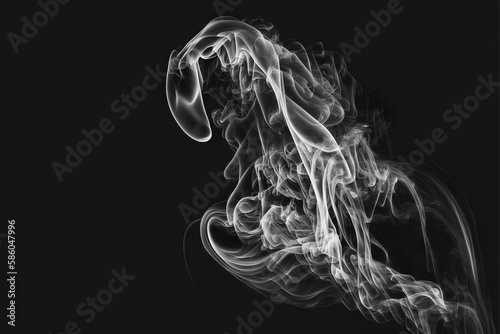 Fantastic smoke, abstract background, wallpaper. Color bomb. Printable image. High quality. Generative AI