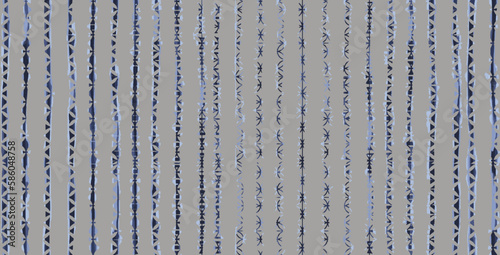 Hand drawn striped seamless pattern. Monochrome horizontal dry brush strokes texture. Abstract vintage noisy textured background. Vector Shibori Watercolor Abstract irregular striped textured