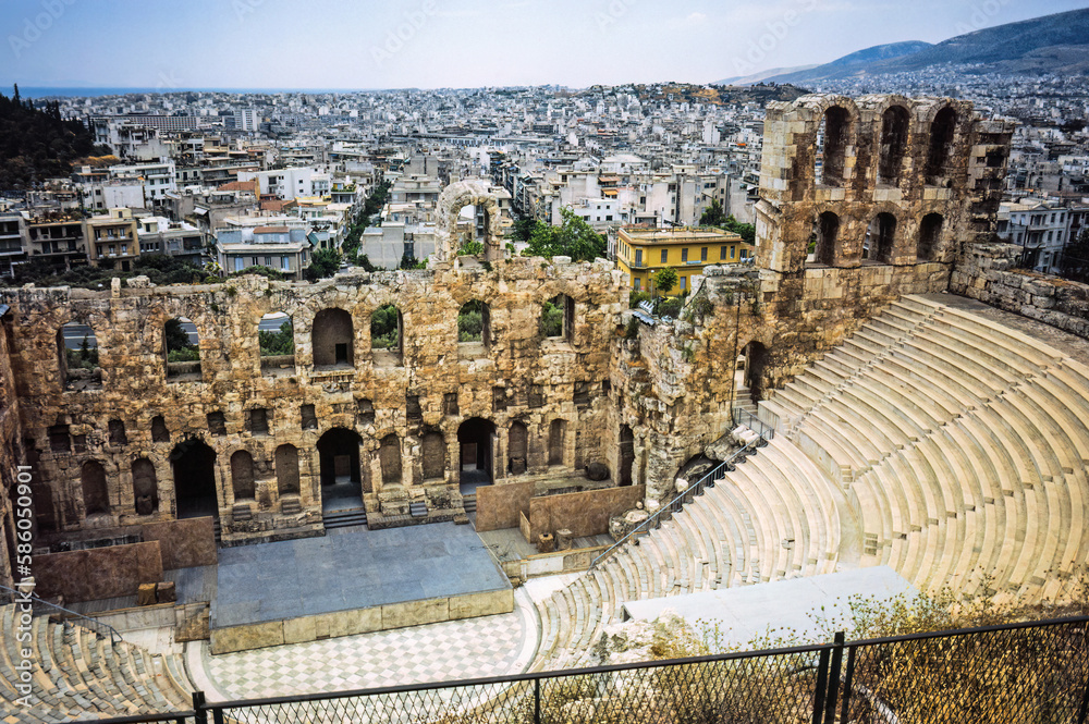 View at a amphitheatre in Athens