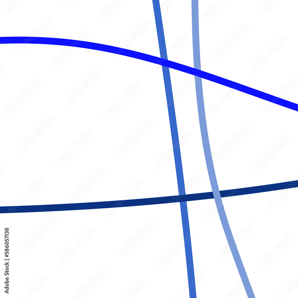 Blue Minimal Graphic Lines