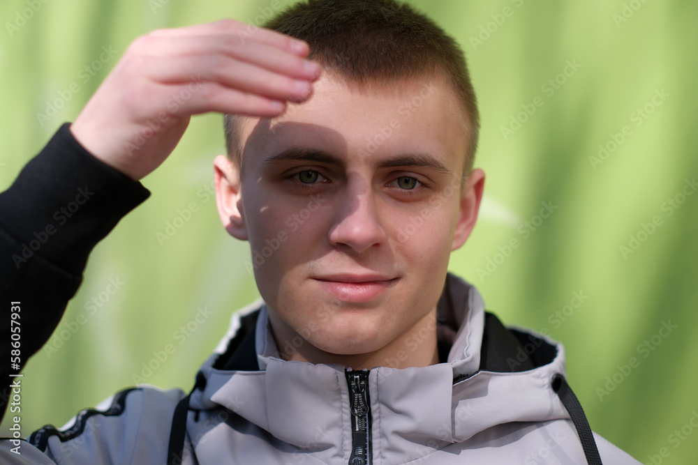 Obraz premium Portrait of a young handsome guy