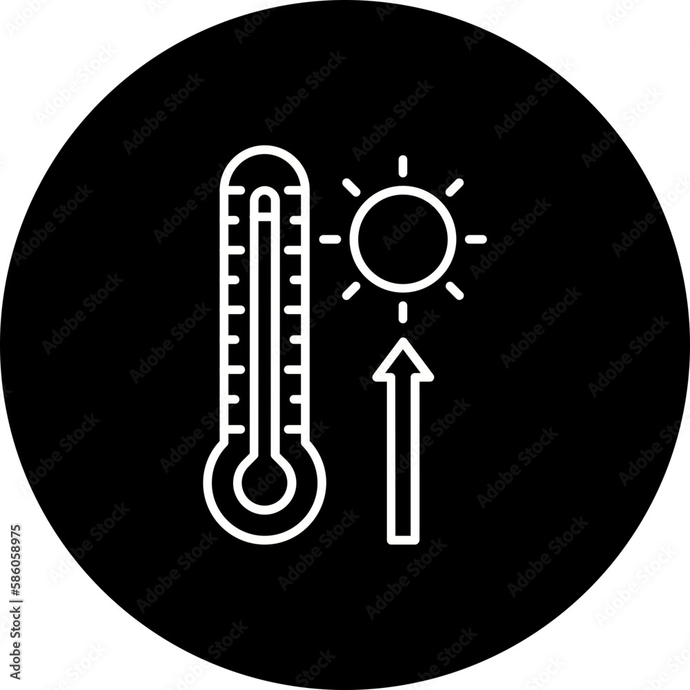 High Temperature Line Inverted Icon High Temperature Line Inverted Icon