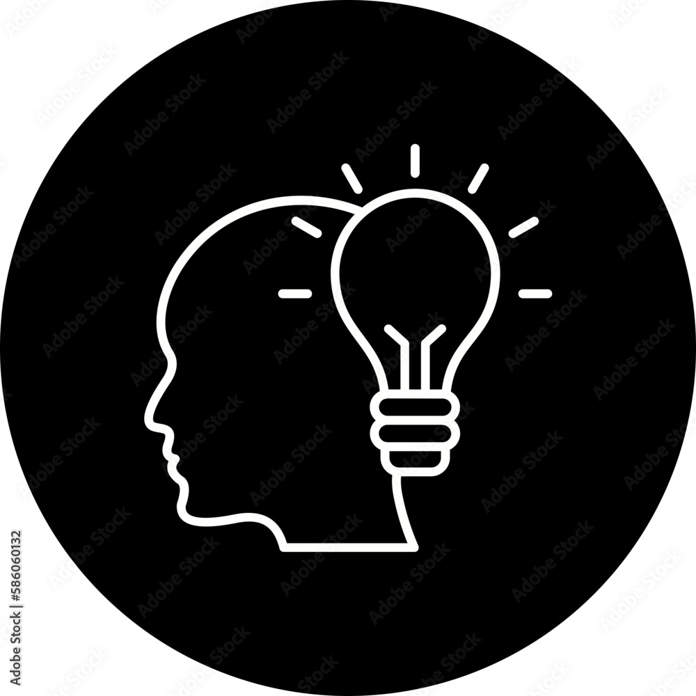 Innovative Line Inverted Icon Innovative Line Inverted Icon
