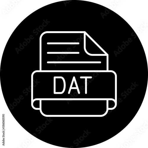 Dat Line Inverted Icon