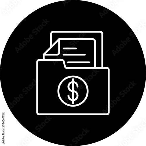Folder Line Inverted Icon
