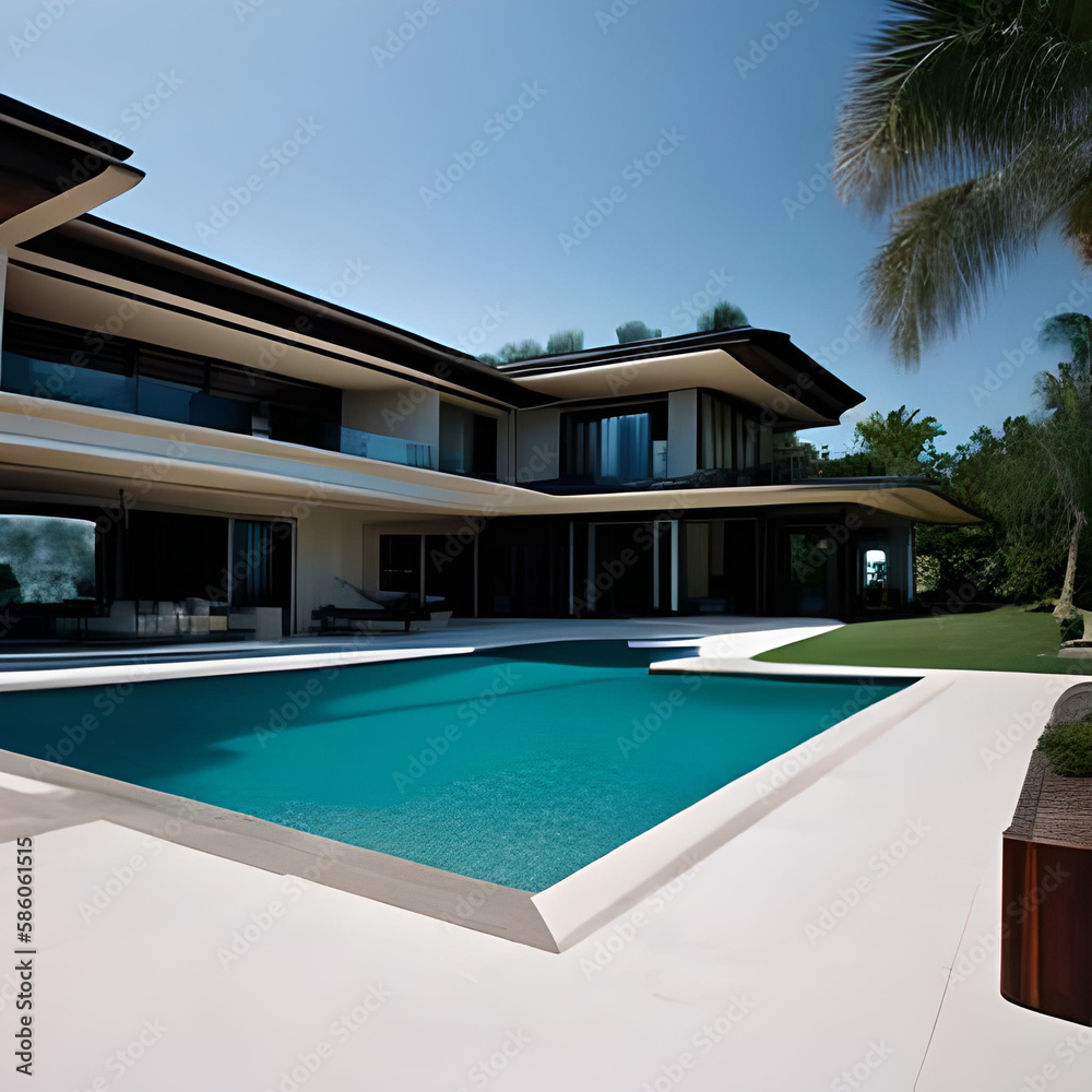Fototapeta premium luxury swimming pool