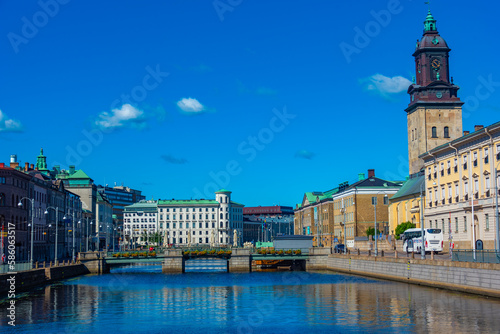 Big harbour channel (stora hamnkanalen) in swedish city Goteborg photo