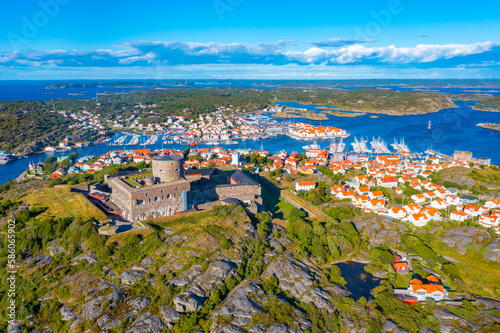 Panorama view of Marstrand in Sweden photo