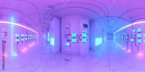 Photo of a mirrored room with infinite reflections