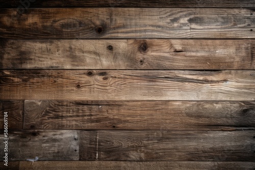 textured wood plank background Generative AI