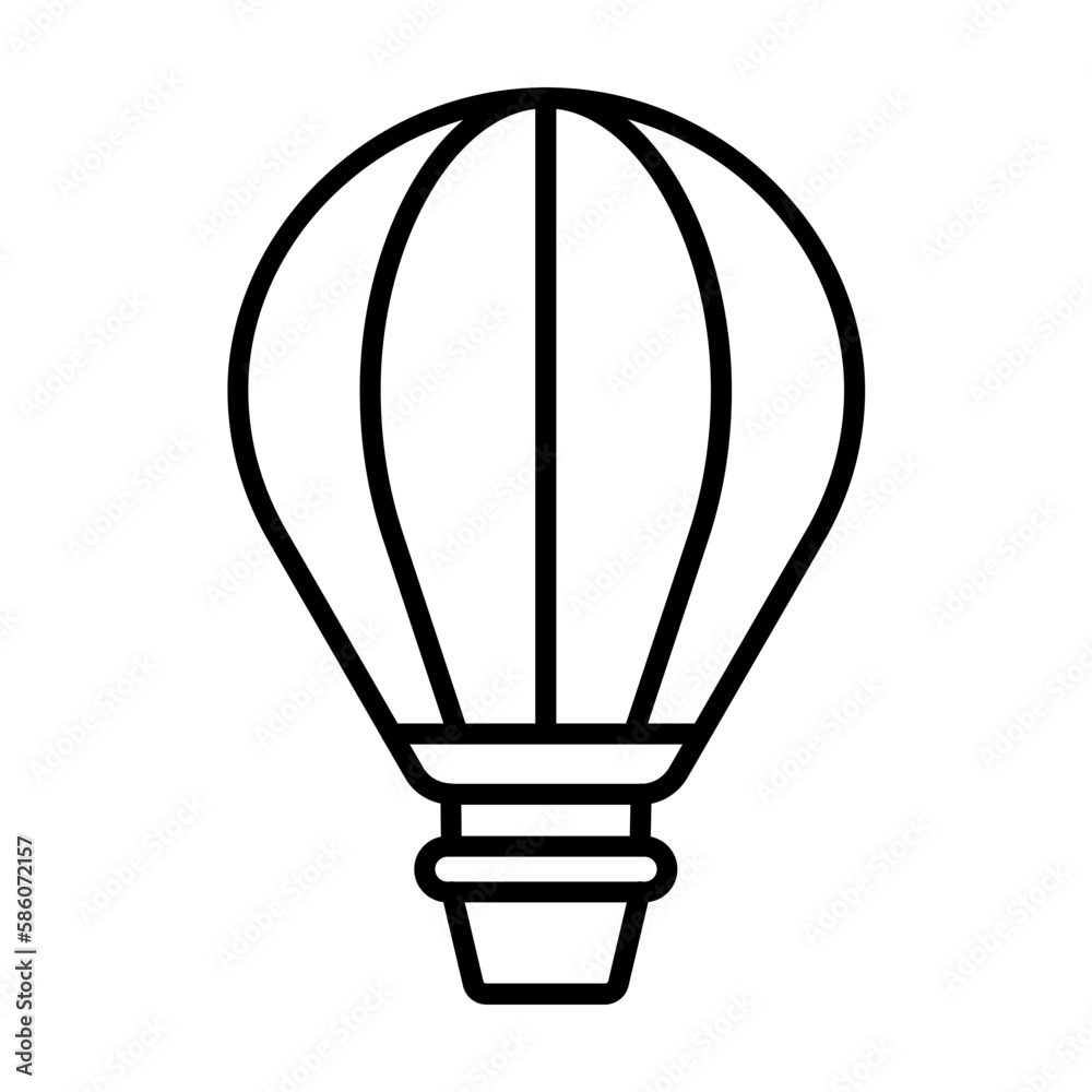 Hot Air Balloon Icon Hot Air Balloon Icon