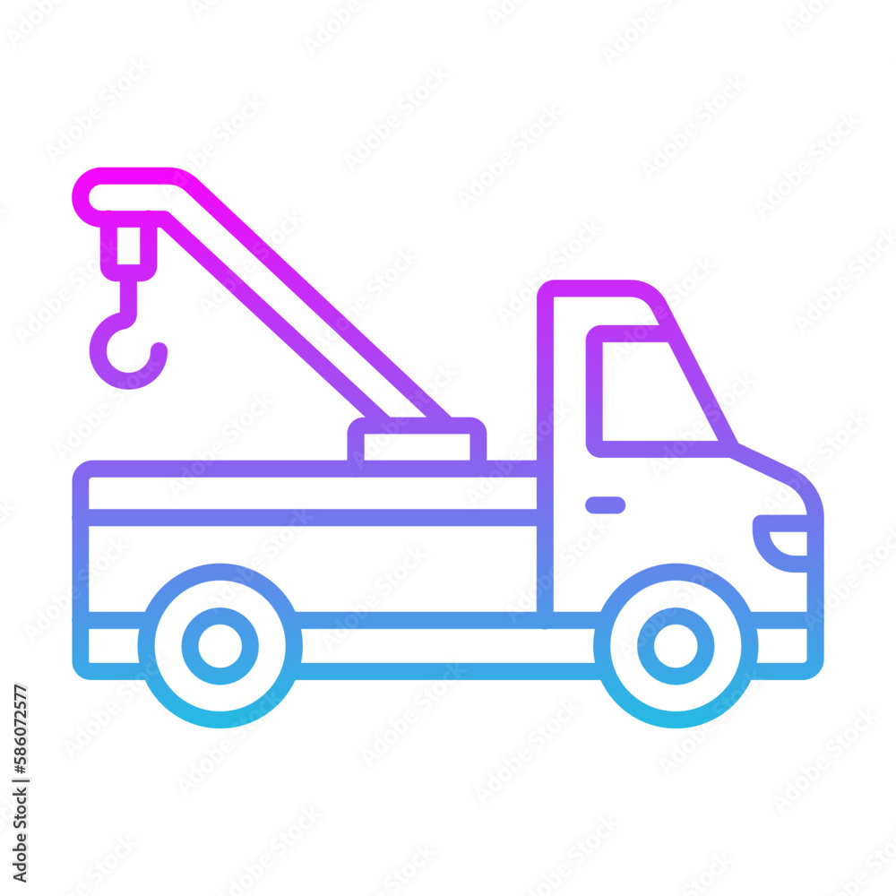 Crane Truck Icon Crane Truck Icon