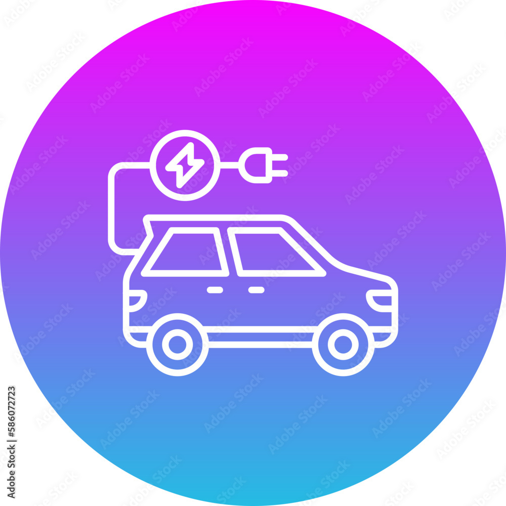 Electric Car Icon