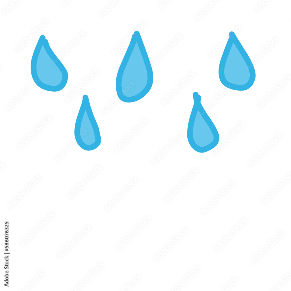 Water Drop illustration, Rain Drop Logo