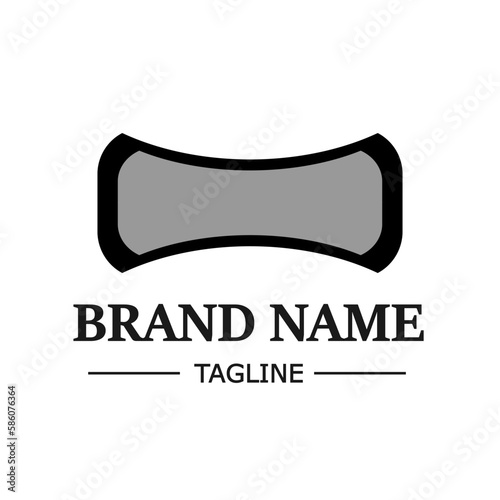 Simple Minimalist Business logo vector illustration on white background. Company logo.