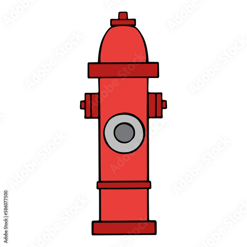 Fire hydrant icon. Outline illustration of fire hydrant vector icon for web