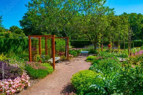 Gardens at Sofiero palace in Sweden photo