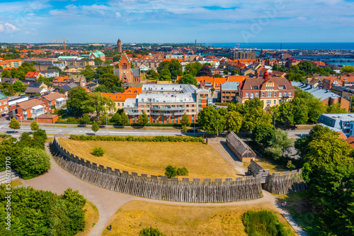 Trelleborgen, a viking wooden fortress in Trelleborg, Sweden photo