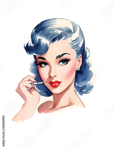 Beauty retro sexy young woman