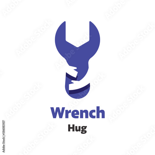 Wrench Hug Logo © Singaraja