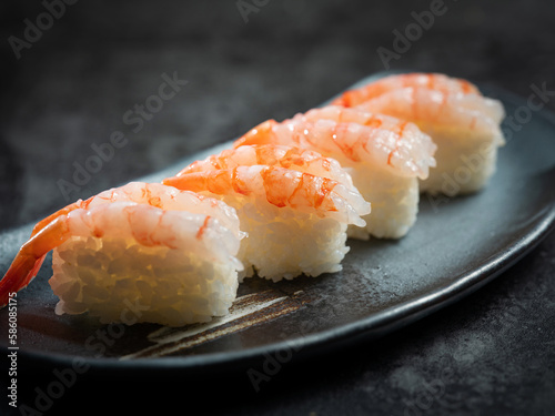 Raw Shrimp Sashimi Sushi 