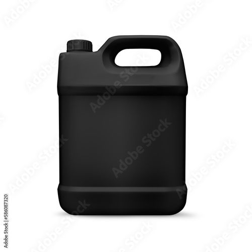 Detergent black gallon mockup