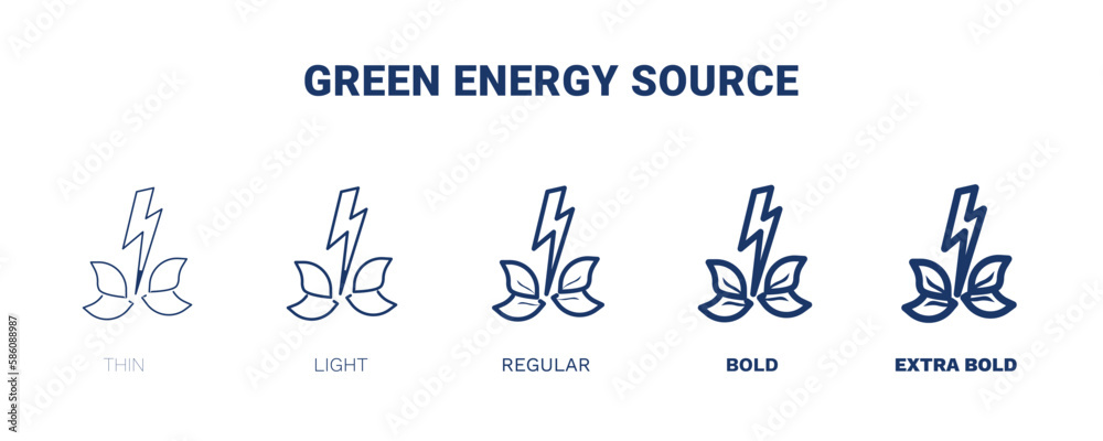 green energy source icon. Thin, light, regular, bold, black green energy source, solar icon set from ecology collection. Editable green energy source symbol can be used web and mobile green energy source icon. Thin, light, regular, bold, black green energy source, solar icon set from ecology collection. Editable green energy source symbol can be used web and mobile