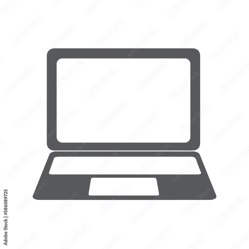 Laptop isolated on a white background. Vector illustration. Laptop isolated on a white background. Vector illustration.