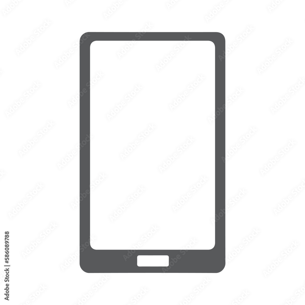 smartphone with blank white screen isolated on white background, phone simple clip art vector illustration. smartphone with blank white screen isolated on white background, phone simple clip art vector illustration.