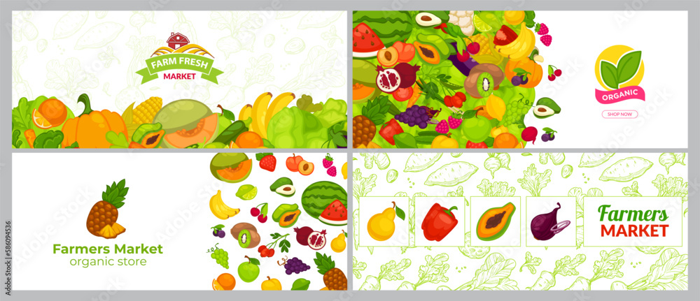Landing page, eco farmers market organic store Landing page, eco farmers market organic store