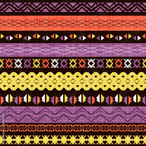 Seamless geometric pattern, ethnic background, design