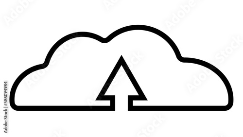 Upload icon cloud ftp, data business design, technology arrow upload