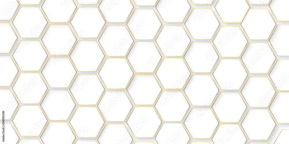 Background with hexagons and Abstract geometric hexagon white and gray color background. Computer digital drawing. Abstract white hexagon background. Vector Illustration. Background with hexagons and Abstract geometric hexagon white and gray color background. Computer digital drawing. Abstract white hexagon background. Vector Illustration.