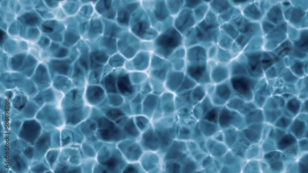 Animation water background. Looping clip of water ripples for use as