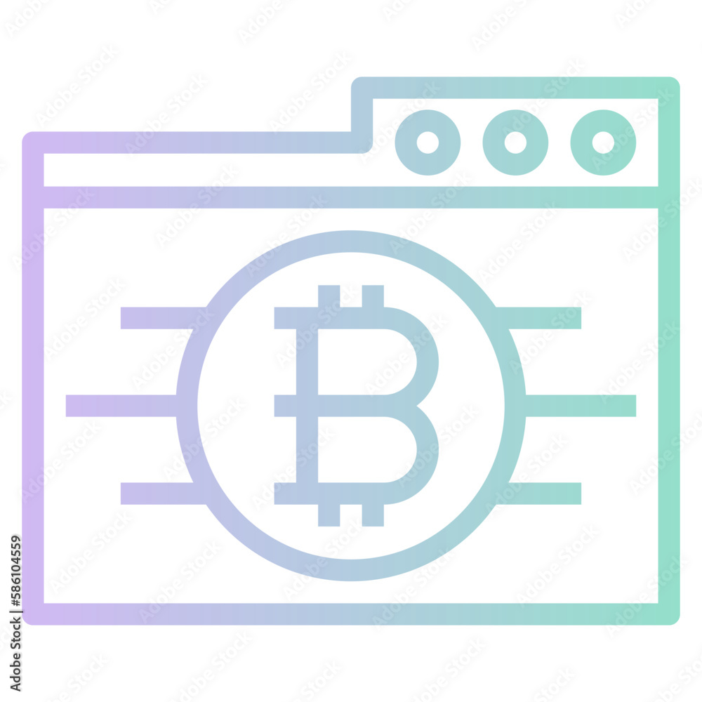 Obraz premium bitcoin web