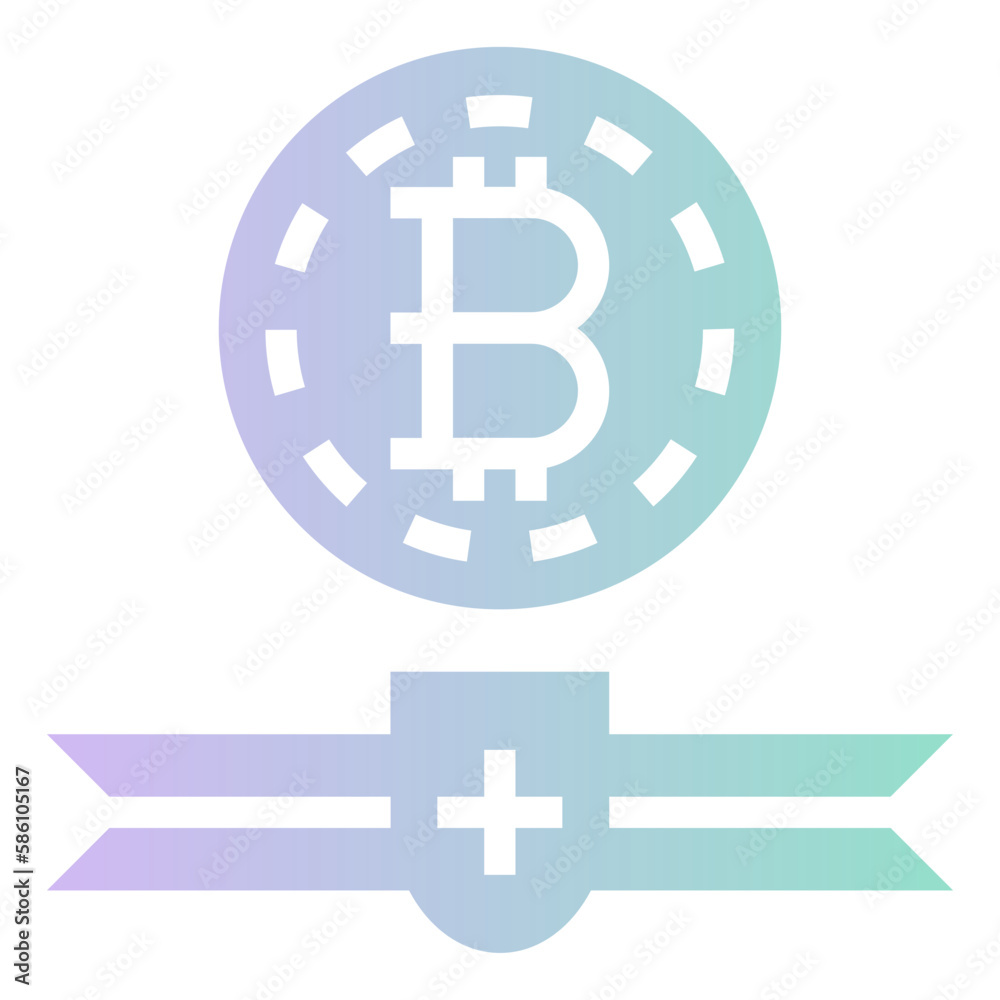Obraz premium bitcoin logo