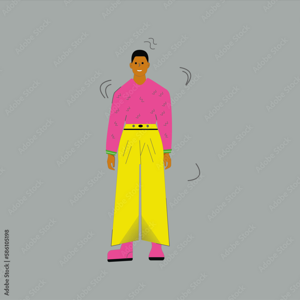 flat man yelow flat man yelow