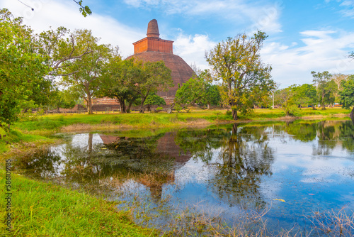 Jetavanarama dagoba at annuradhapura at Sri Lanka photo