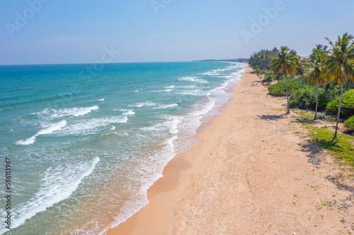 Foto Aerial view of Nilaveli beach at Sri Lanka