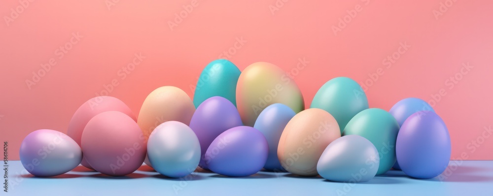Vibrant Easter Eggs Arrangement on a Neutral Background: A Timeless Holiday Tradition Vibrant Easter Eggs Arrangement on a Neutral Background: A Timeless Holiday Tradition