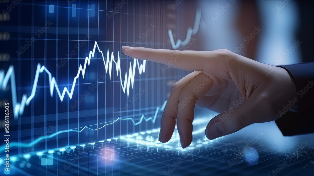 Businessman Touch Investment Growth Graph Chart And Analysing Growth businessman-touch-investment-growth-graph-chart-and-analysing-growth
